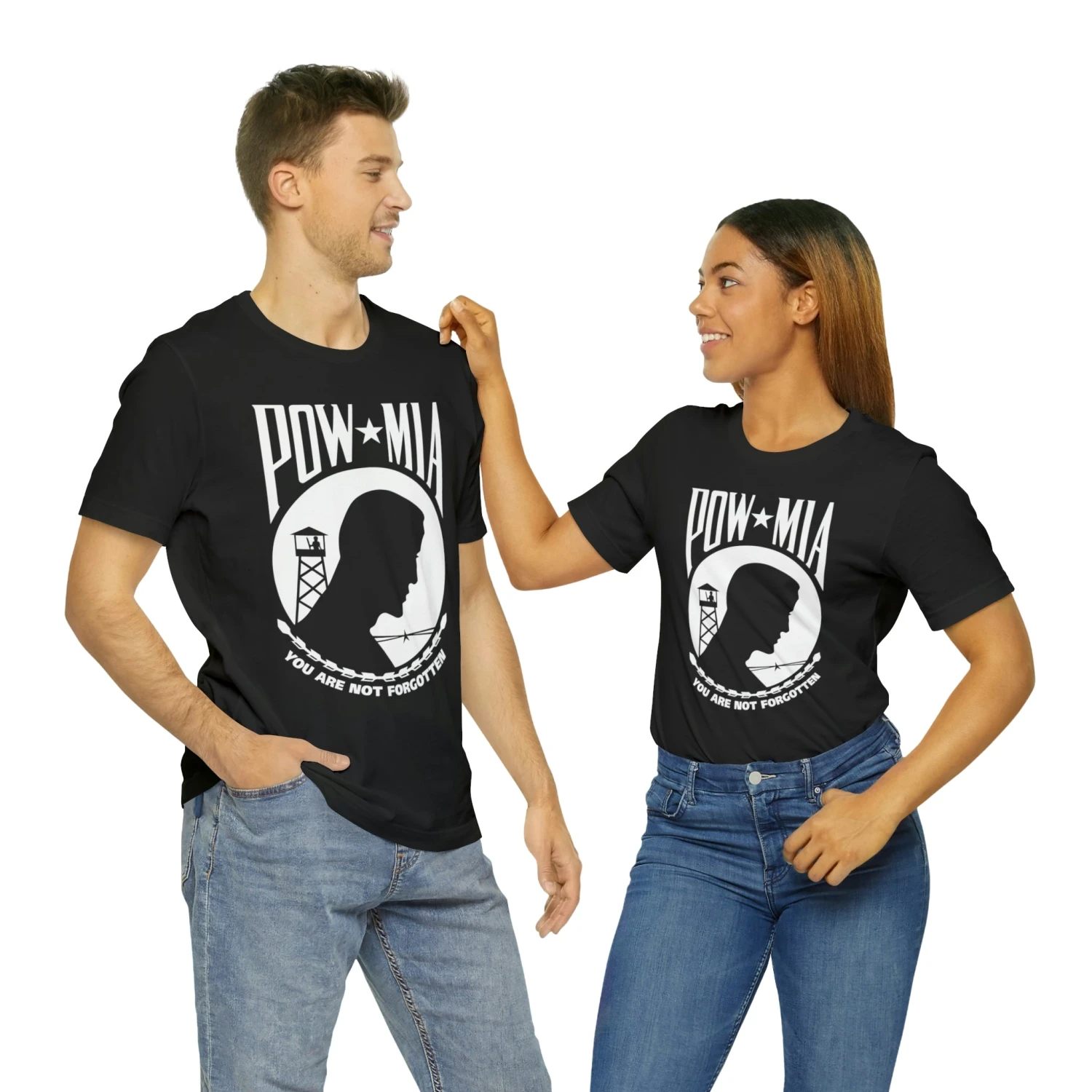 POW-MIA T Shirt: Bella + Canvas 3001 - Image 7