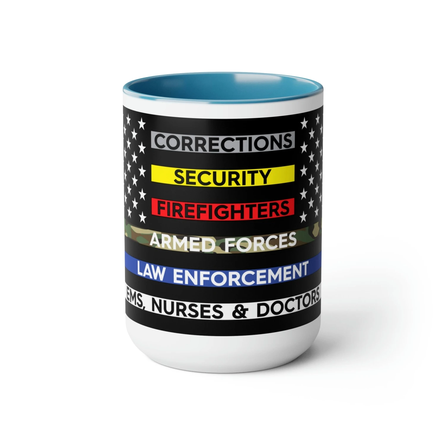 Thin Line USA Flag™ Coffee Mugs, 15oz - Image 17