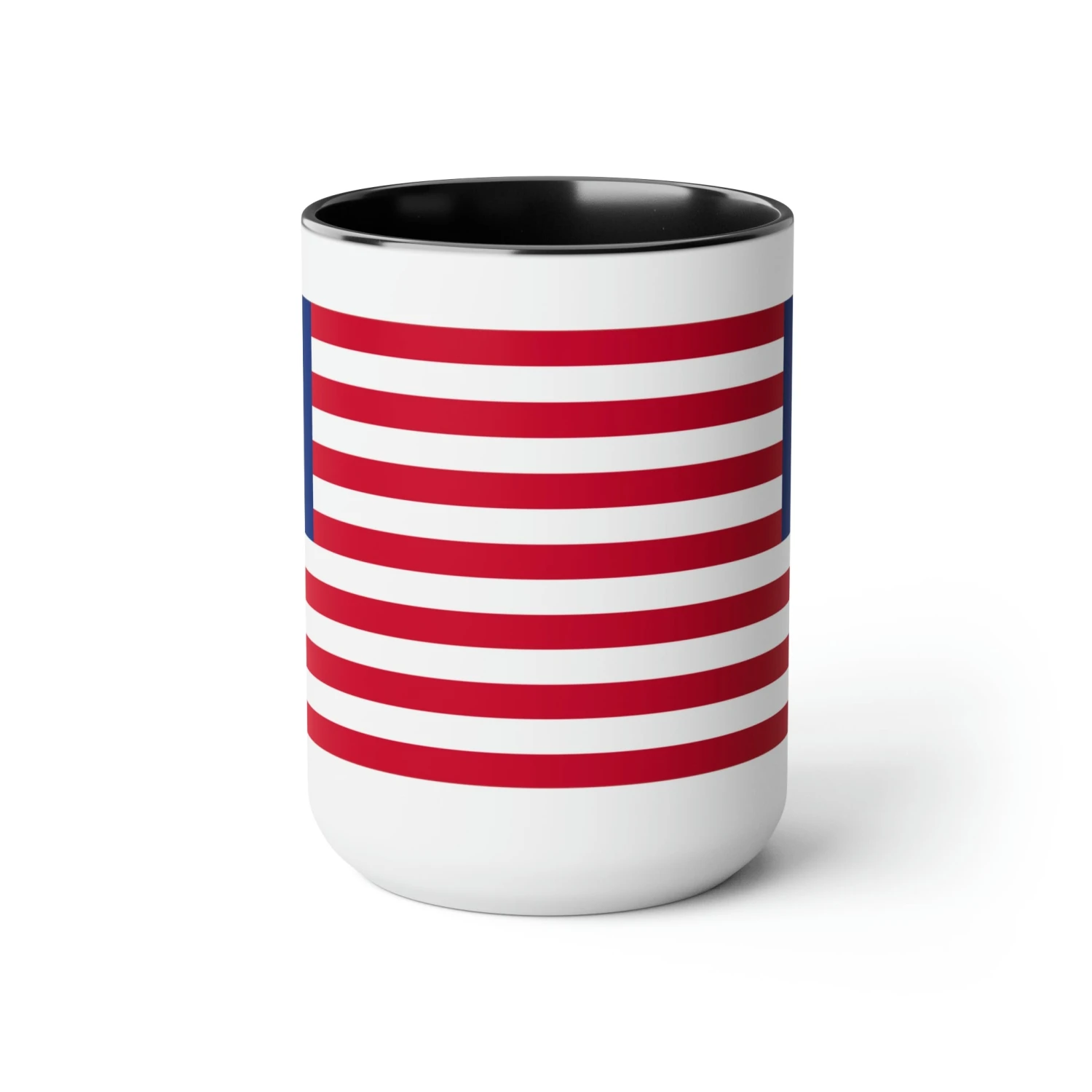 Two-Tone Betsy Ross Flag Coffee Mugs, 15oz - Image 2
