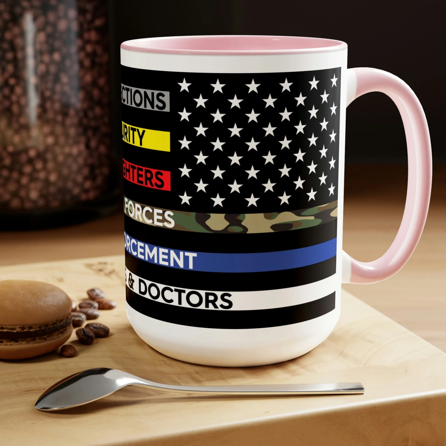 Thin Line USA Flag™ Coffee Mugs, 15oz - Image 10