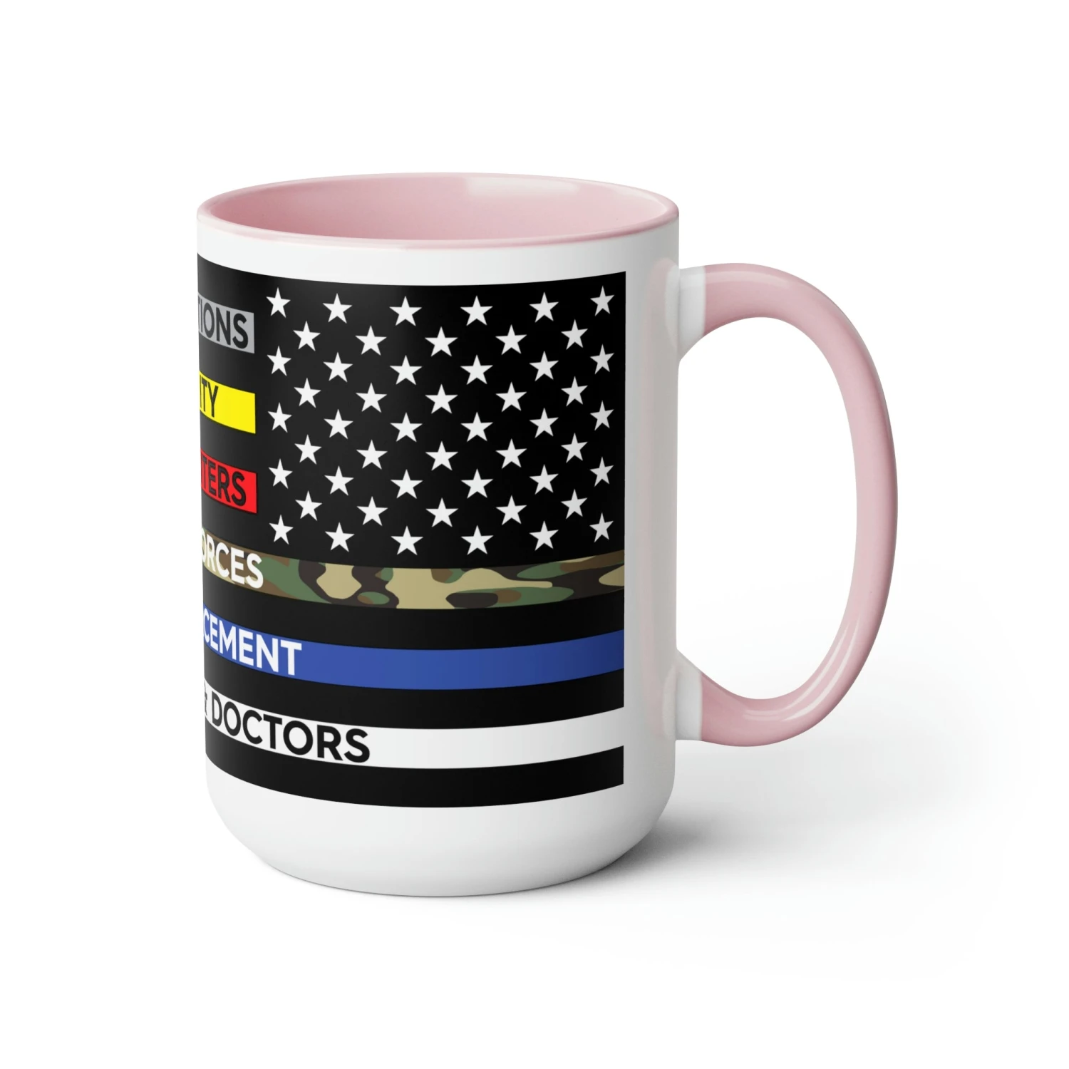 Thin Line USA Flag™ Coffee Mugs, 15oz - Image 8