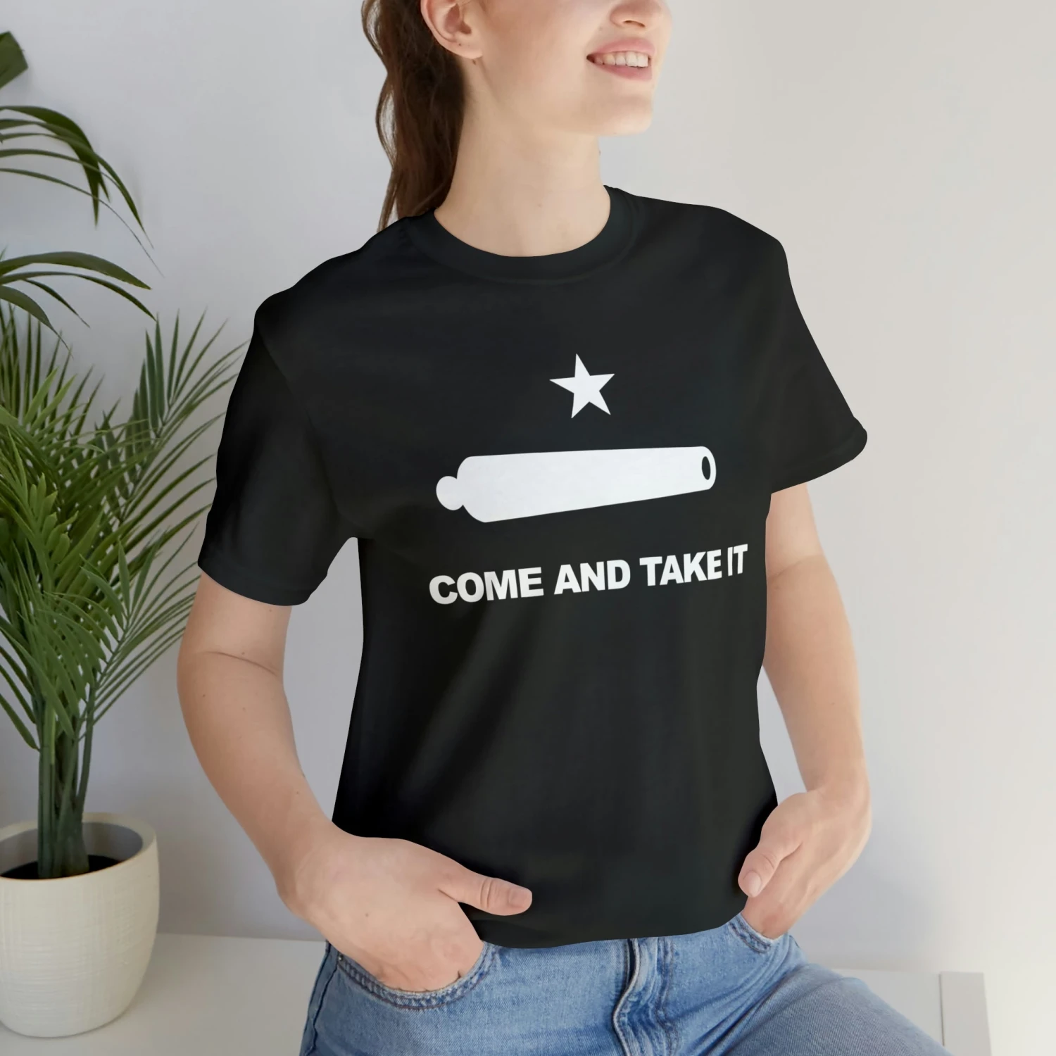 Come And Take It Flag T Shirt: Bella + Canvas 3001 - Image 12