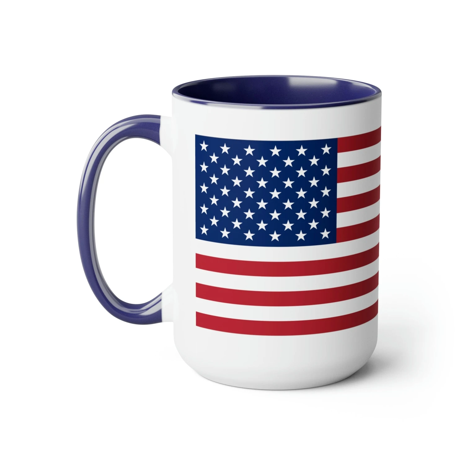 Two-Tone American Flag Coffee Mugs, 15oz - Image 11
