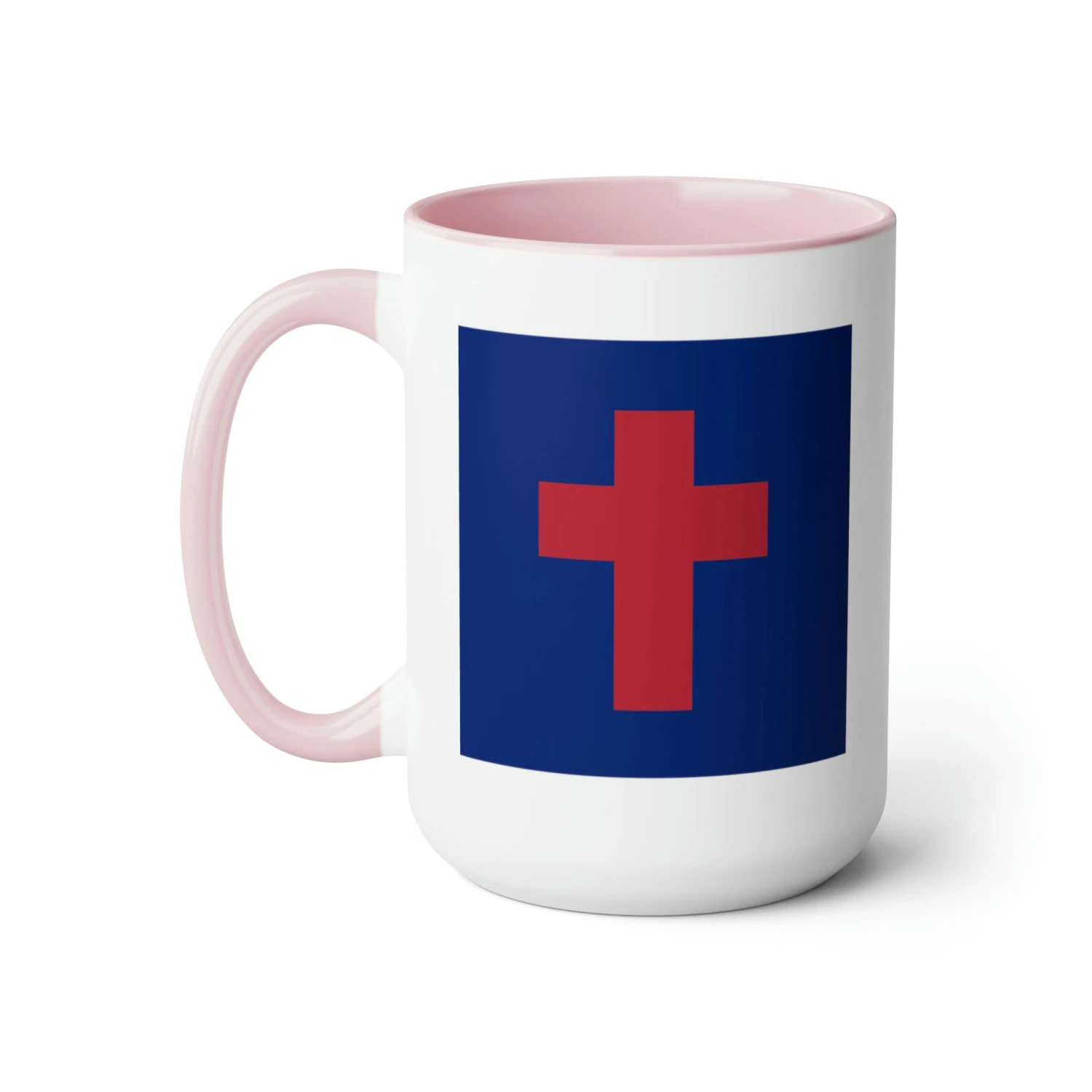Two-Tone Christian Flag Coffee Mugs, 15oz - Image 16