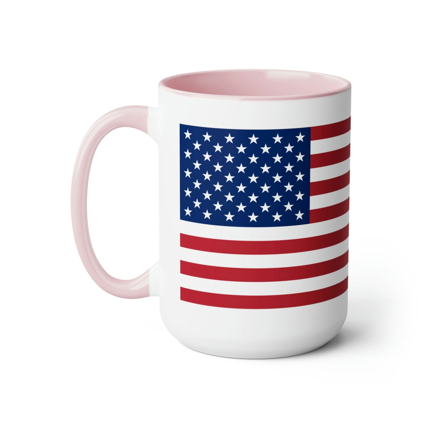 Two-Tone American Flag Coffee Mugs, 15oz - Image 16