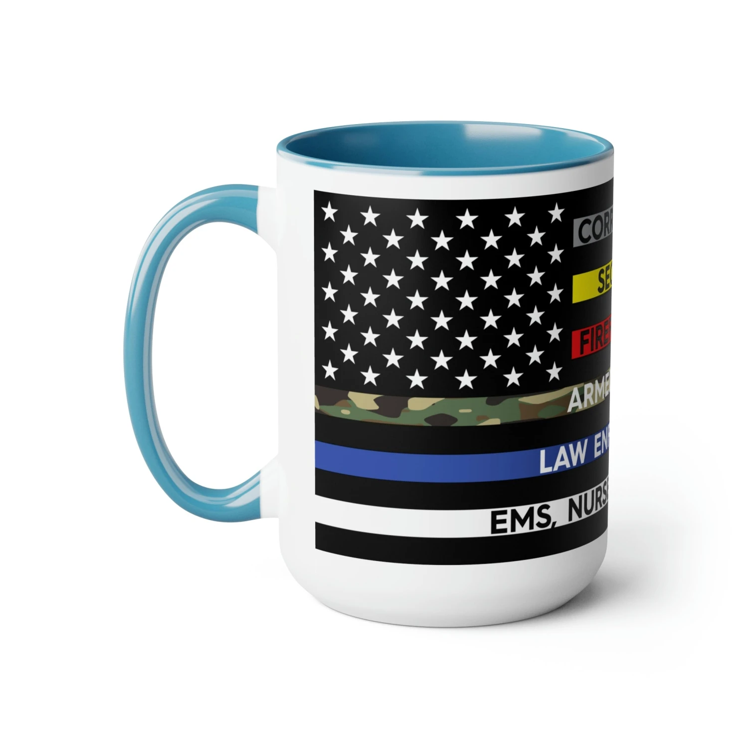 Thin Line USA Flag™ Coffee Mugs, 15oz - Image 15