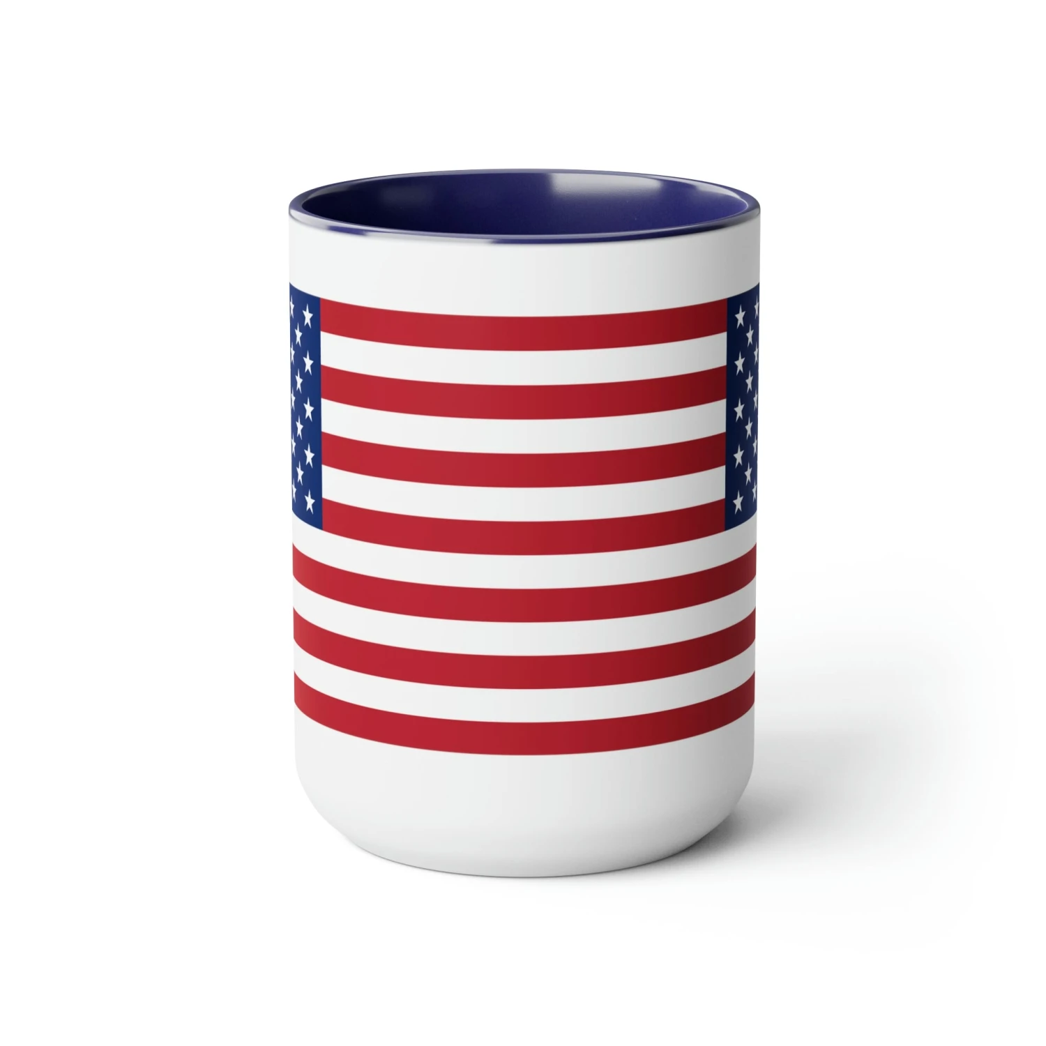 Two-Tone American Flag Coffee Mugs, 15oz - Image 12