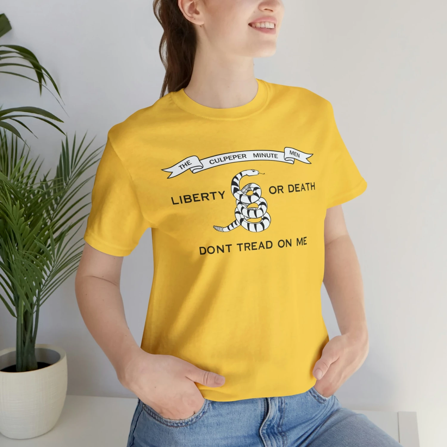 The Culpeper Minute Men Flag T Shirt: Bella + Canvas 3001 - Image 18