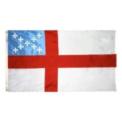 Nylon Episcopal Flag - 5 Ft X 8 Ft