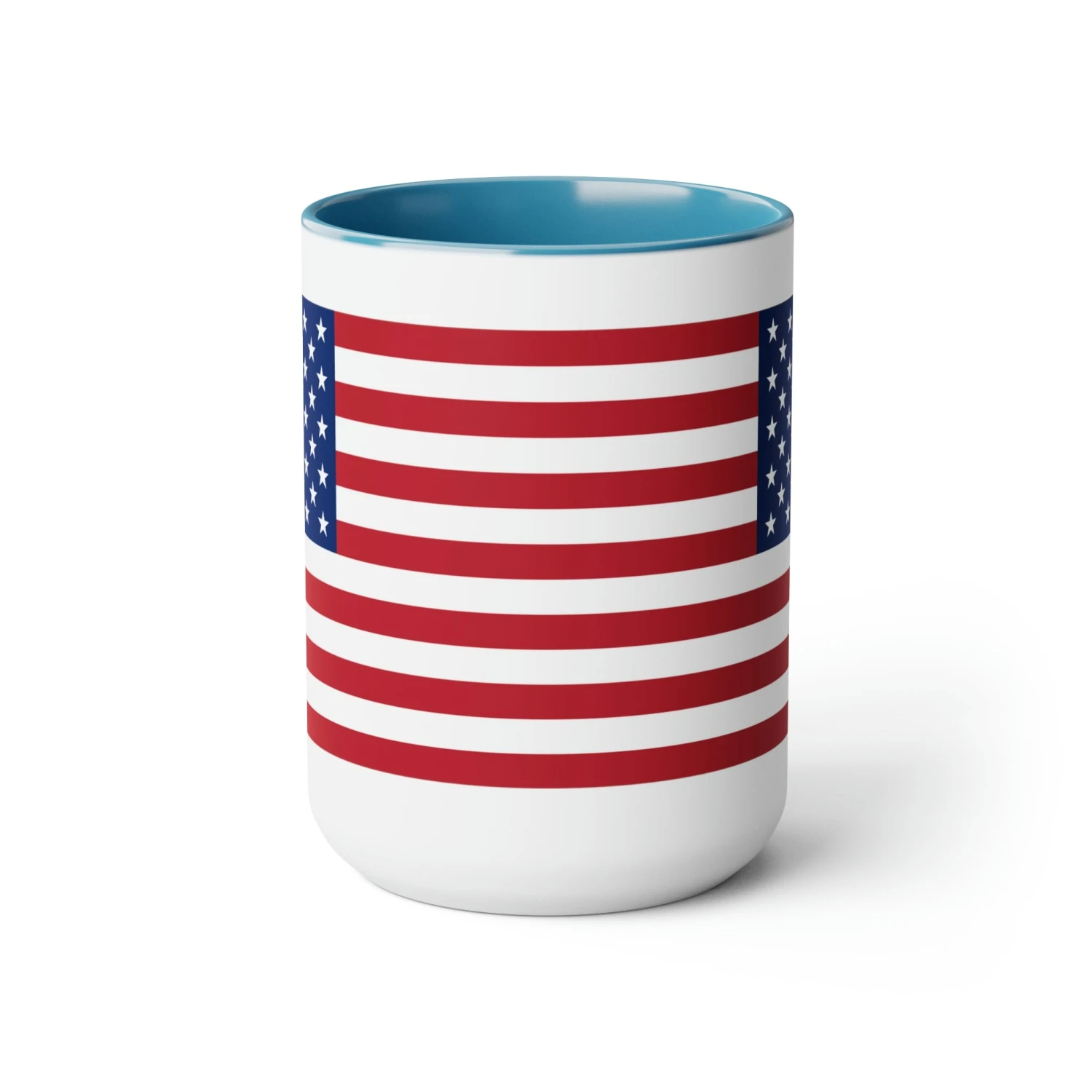 Two-Tone American Flag Coffee Mugs, 15oz - Image 7