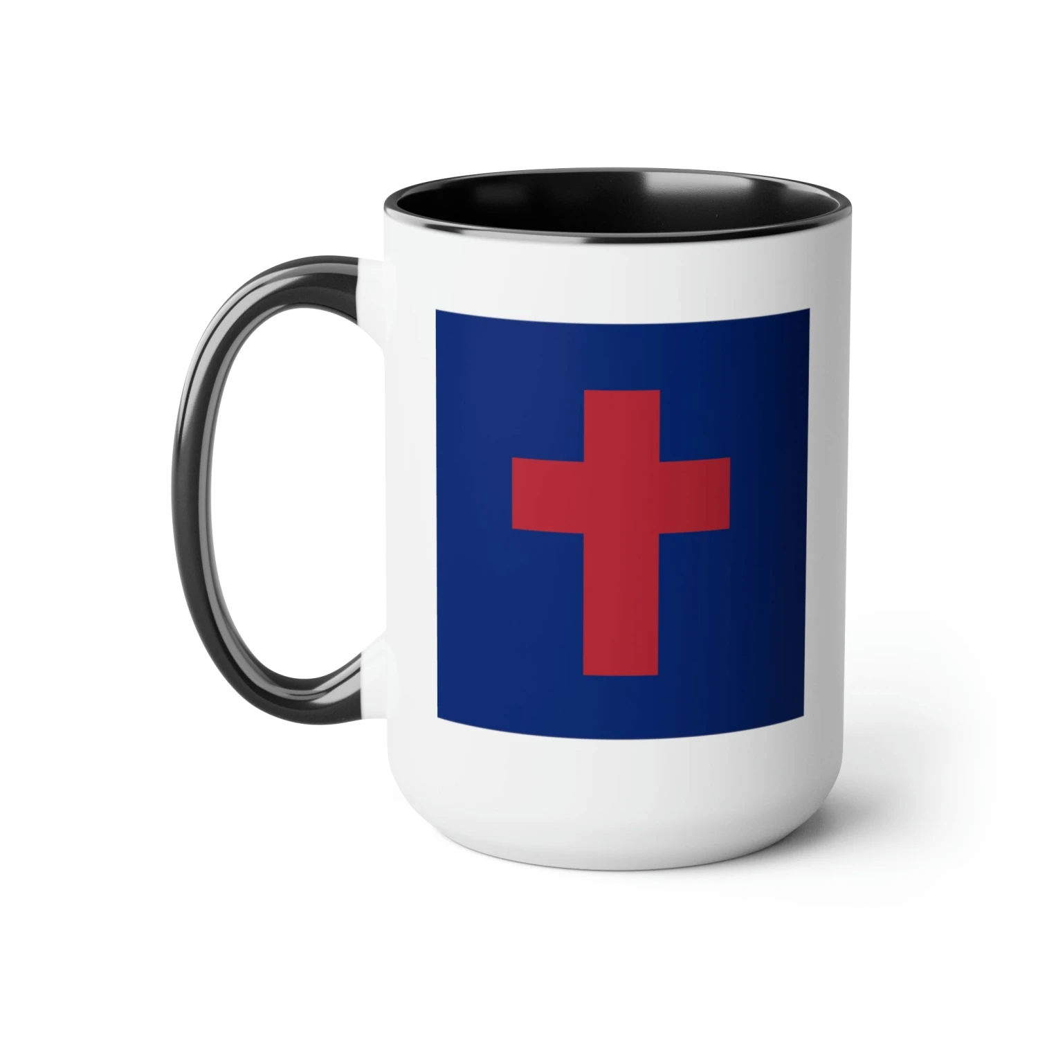 Two-Tone Christian Flag Coffee Mugs, 15oz - Image 6