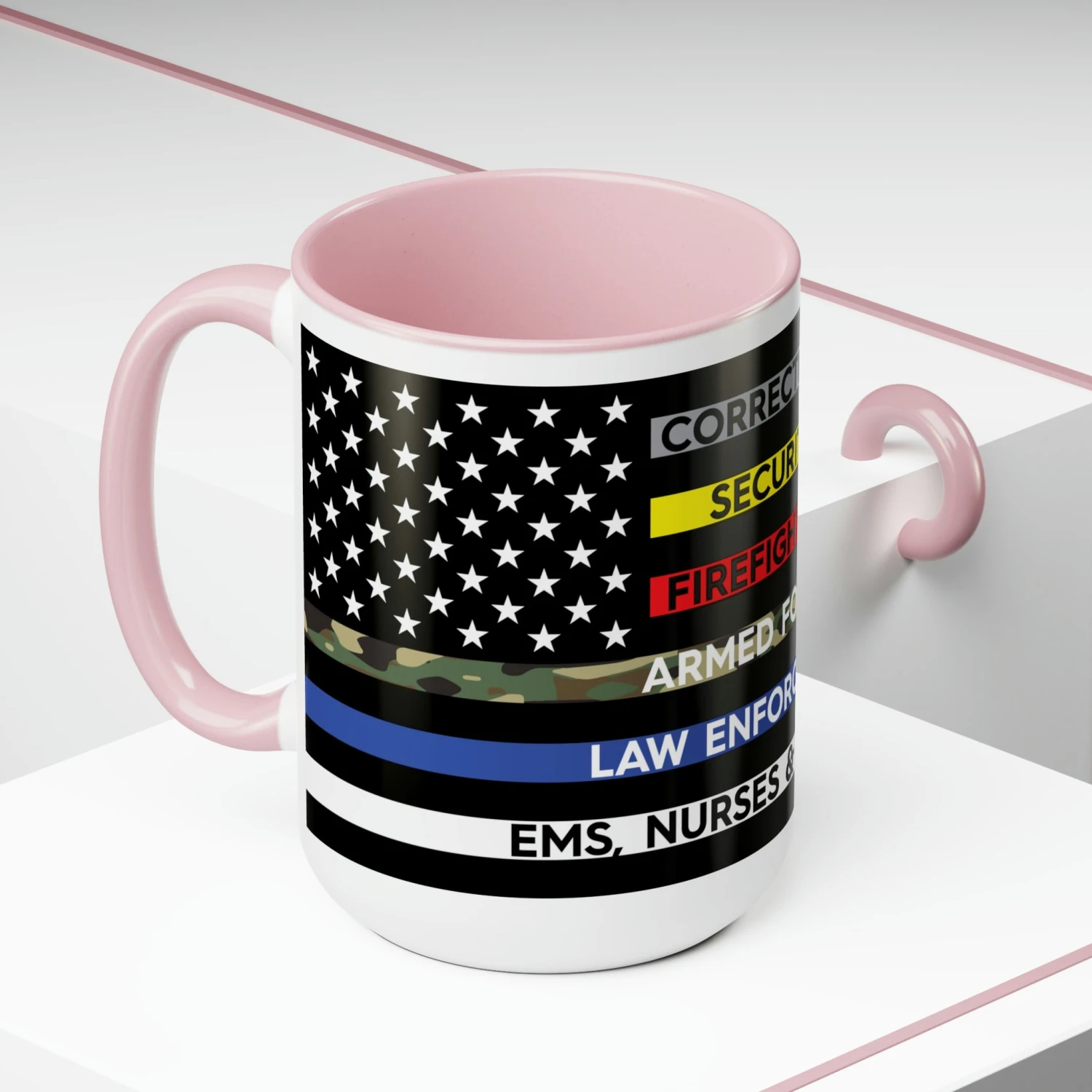 Thin Line USA Flag™ Coffee Mugs, 15oz - Image 12
