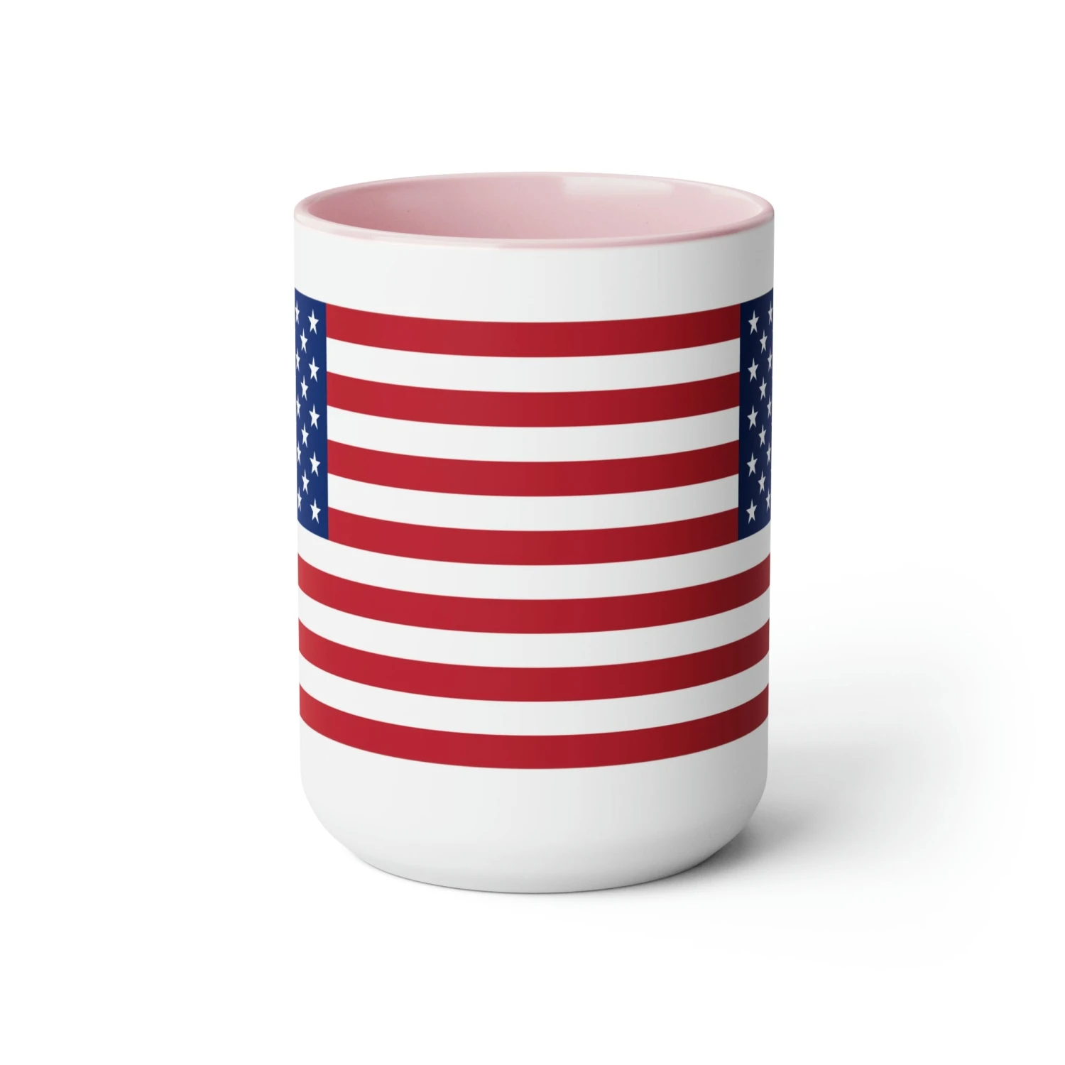 Two-Tone American Flag Coffee Mugs, 15oz - Image 17