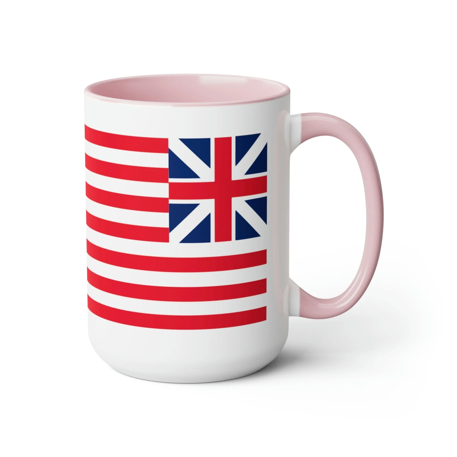 Two-Tone Grand Union Flag Coffee Mugs, 15oz - Image 18