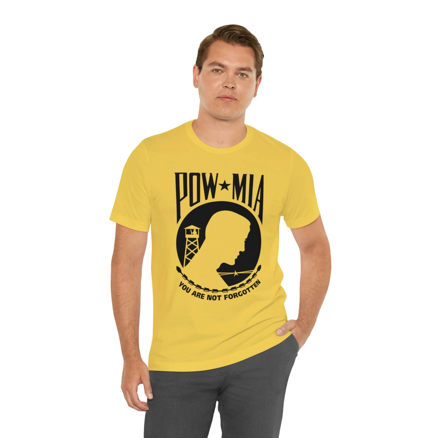 POW-MIA T Shirt: Bella + Canvas 3001 - Image 17