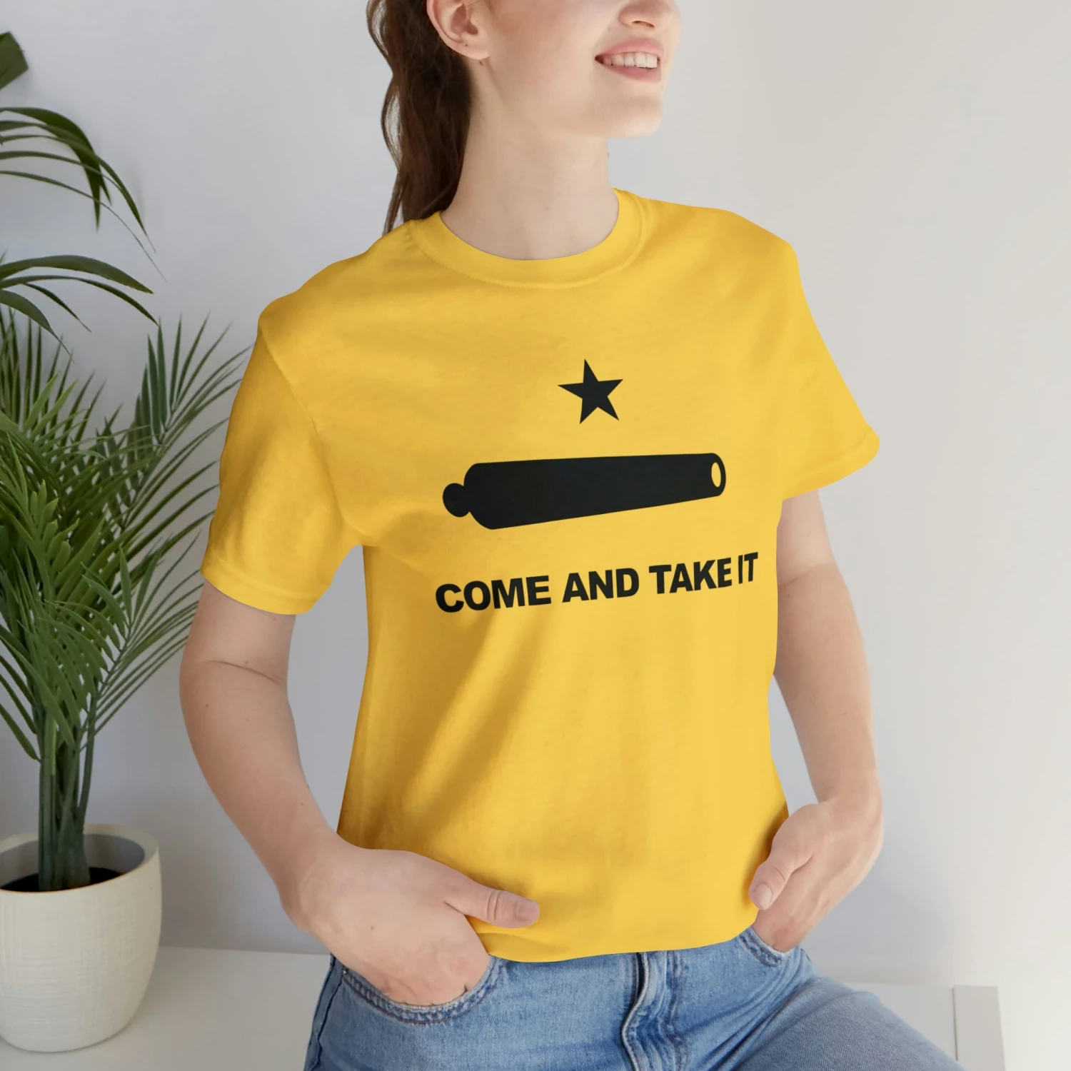 Come And Take It Flag T Shirt: Bella + Canvas 3001 - Image 18