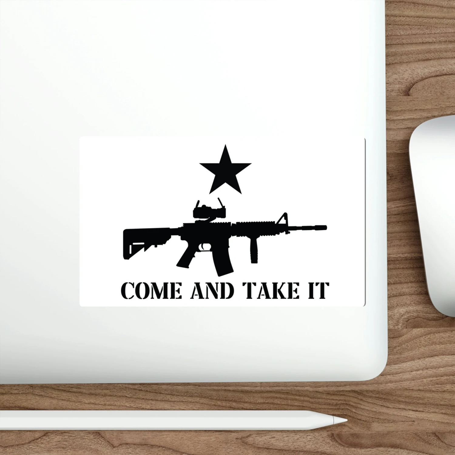 Come And Take It AR-15 Flag Decal (indoor And Outdoor Use) - Image 2