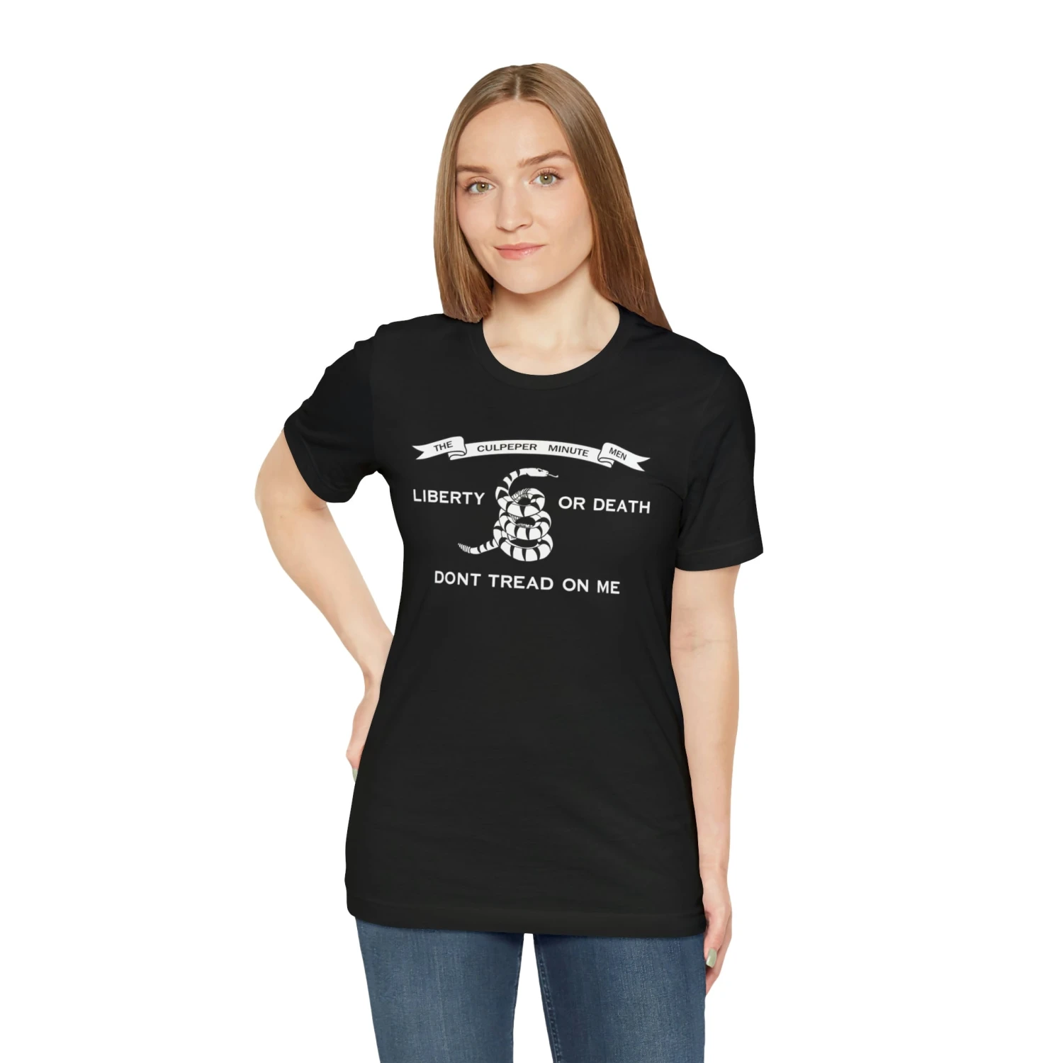 The Culpeper Minute Men Flag T Shirt: Bella + Canvas 3001 - Image 10