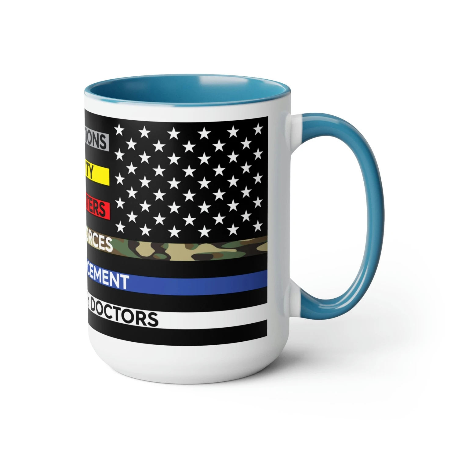 Thin Line USA Flag™ Coffee Mugs, 15oz - Image 19