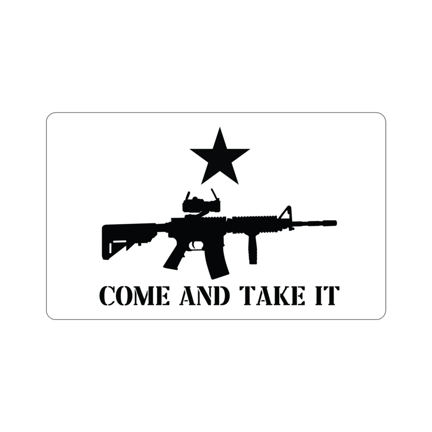 Come And Take It AR-15 Flag Decal (indoor And Outdoor Use) - Image 16