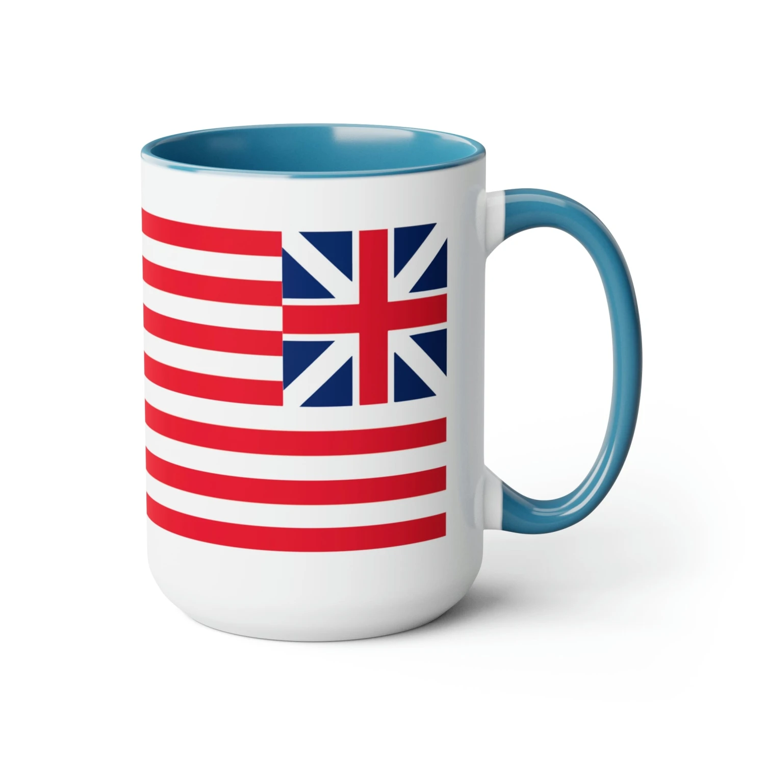 Two-Tone Grand Union Flag Coffee Mugs, 15oz - Image 8