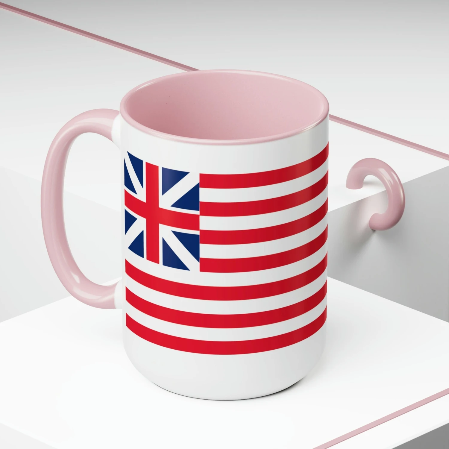 Two-Tone Grand Union Flag Coffee Mugs, 15oz - Image 20