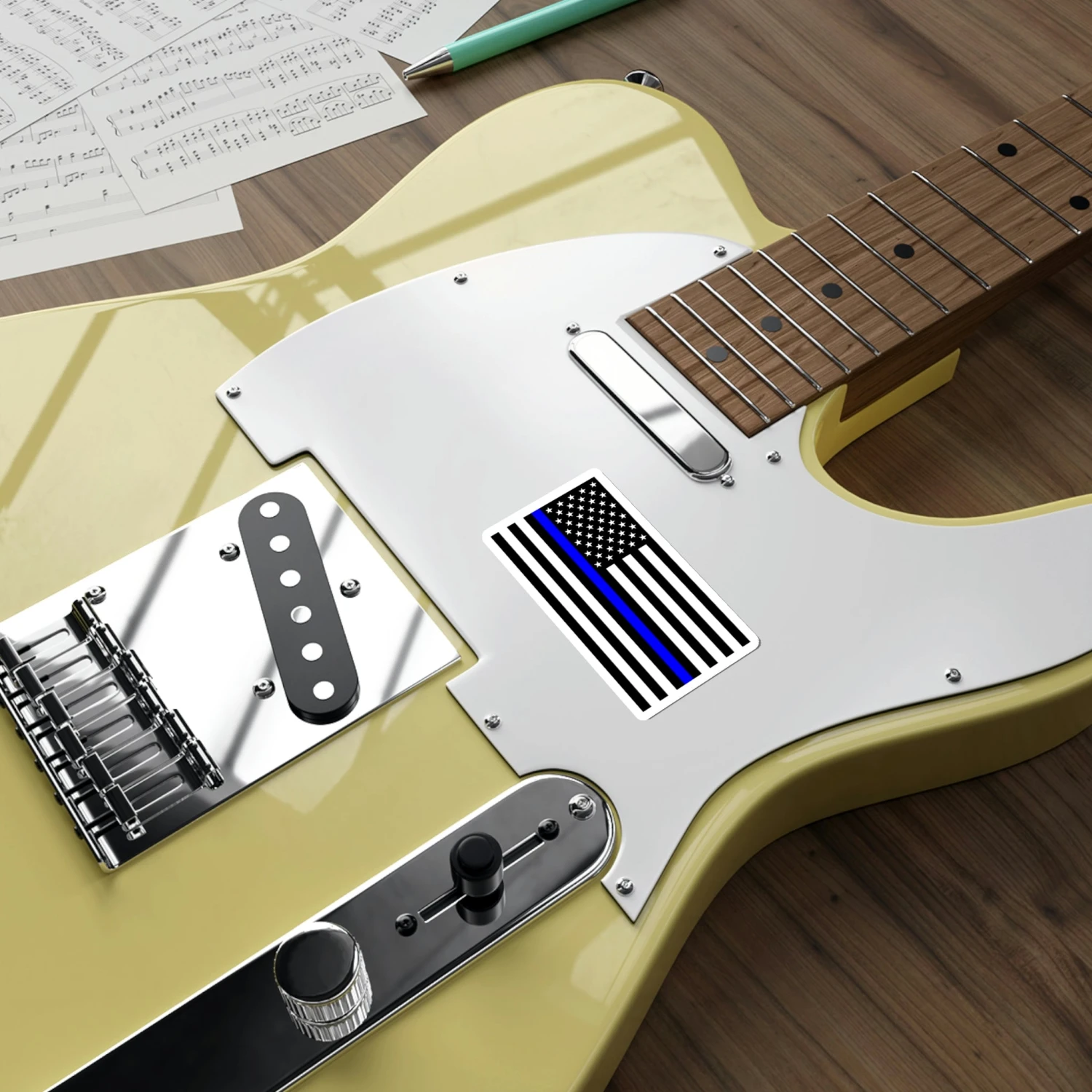 Thin Blue Line Flag Decal (indoor And Outdoor Use) - Image 15