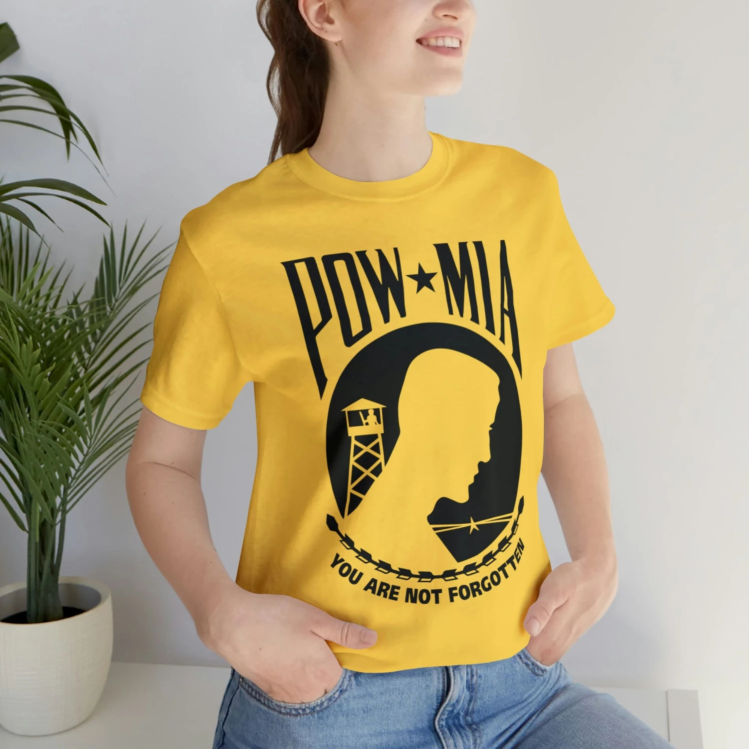 POW-MIA T Shirt: Bella + Canvas 3001 - Image 18