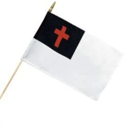 Christian Cemetery Marking Flag 12"X18"