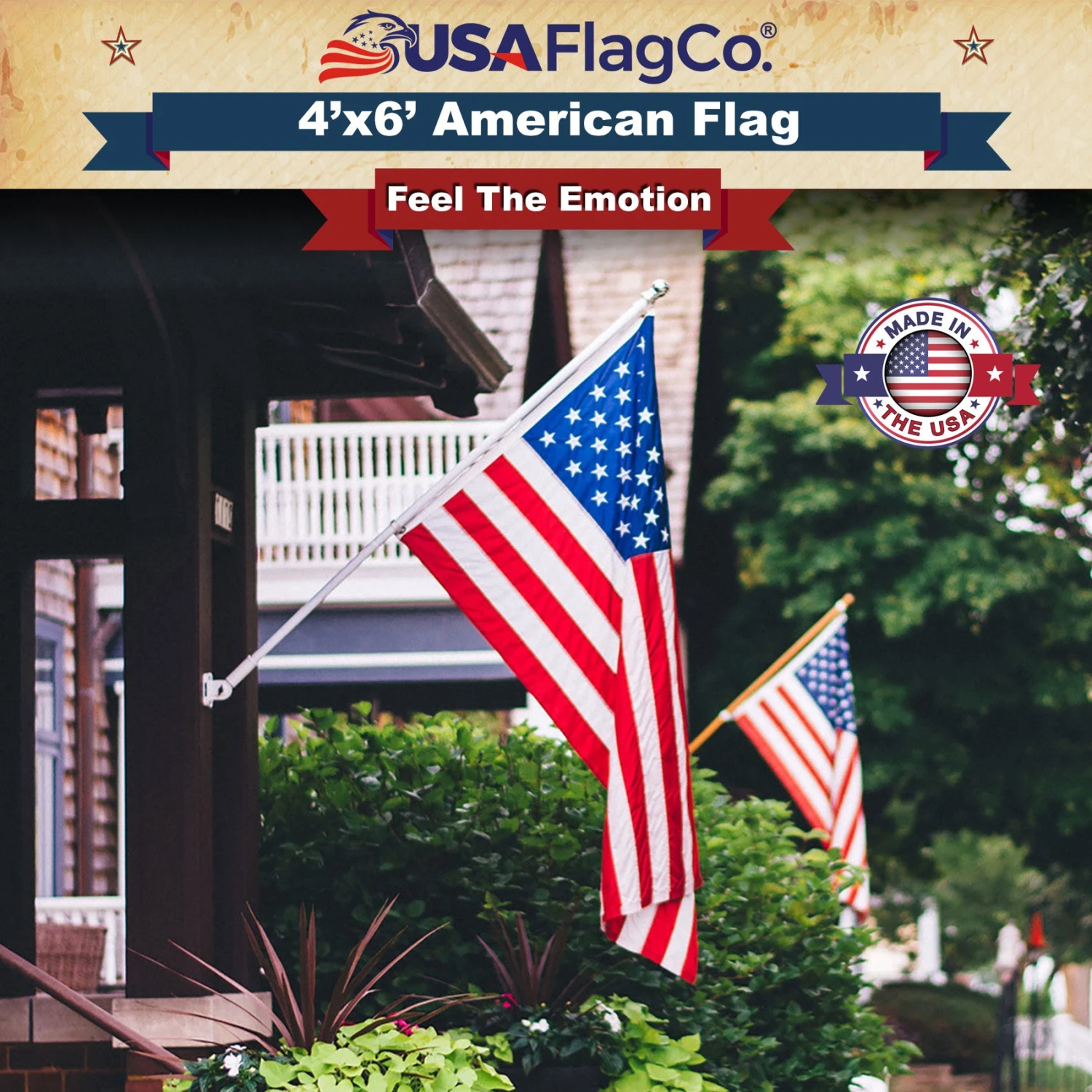 US Flag (4x6 Foot) Embroidered Stars & Sewn Stripes - Image 5