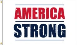 America Strong Flag - White