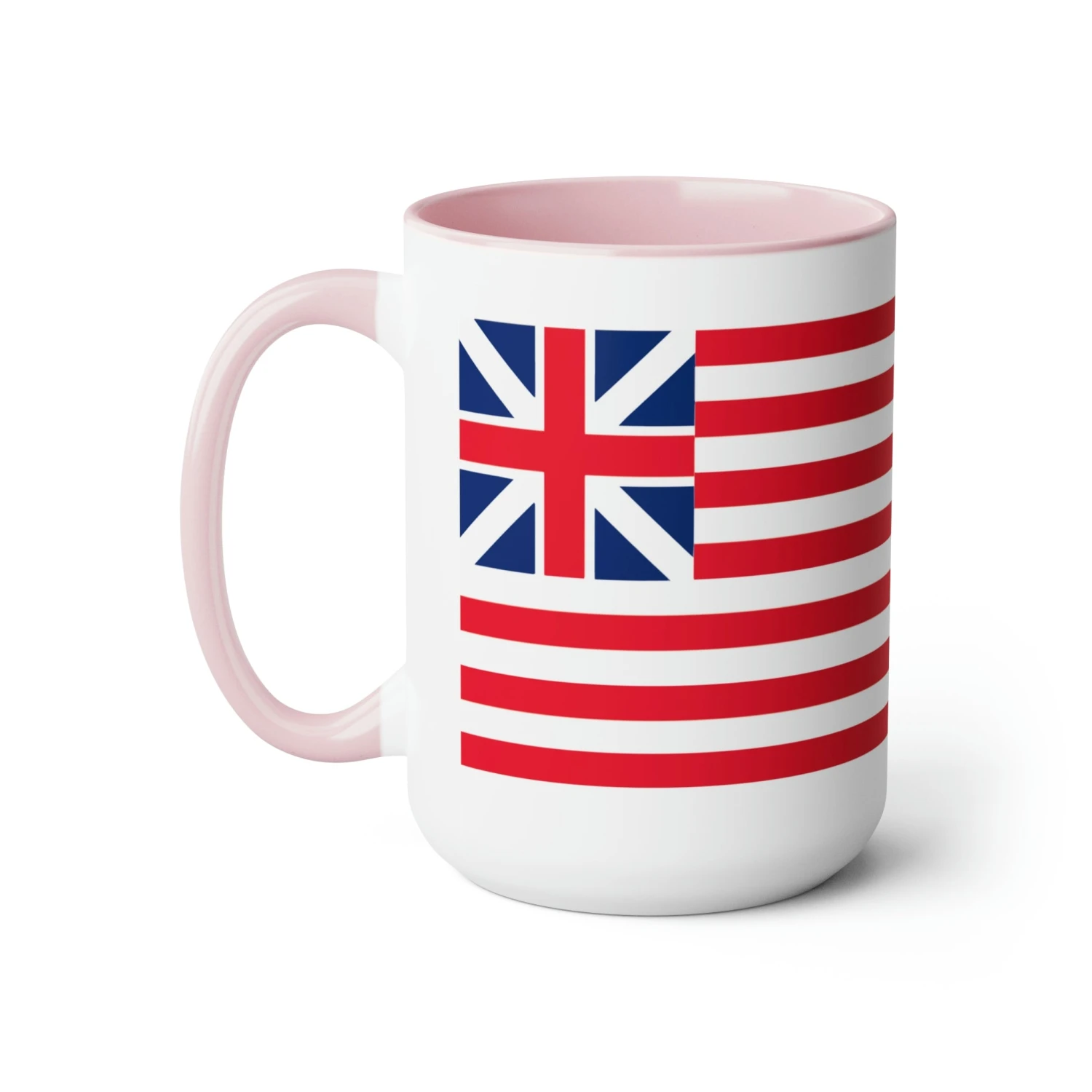 Two-Tone Grand Union Flag Coffee Mugs, 15oz - Image 16