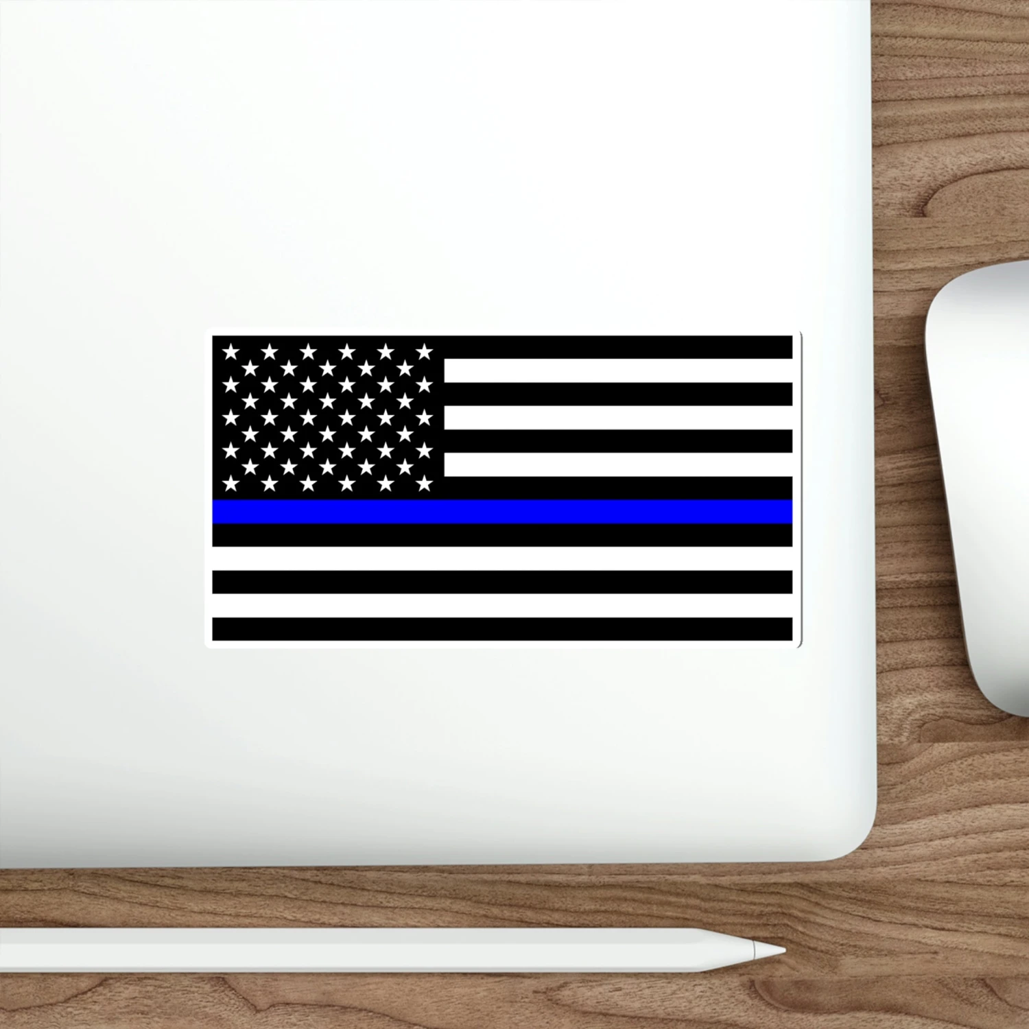 Thin Blue Line Flag Decal (indoor And Outdoor Use) - Image 2