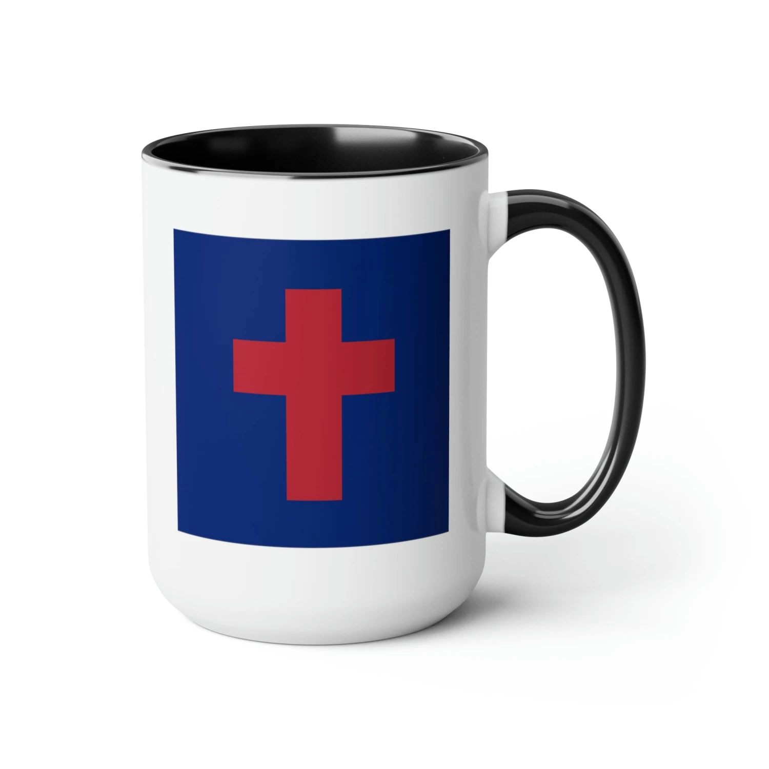 Two-Tone Christian Flag Coffee Mugs, 15oz - Image 8