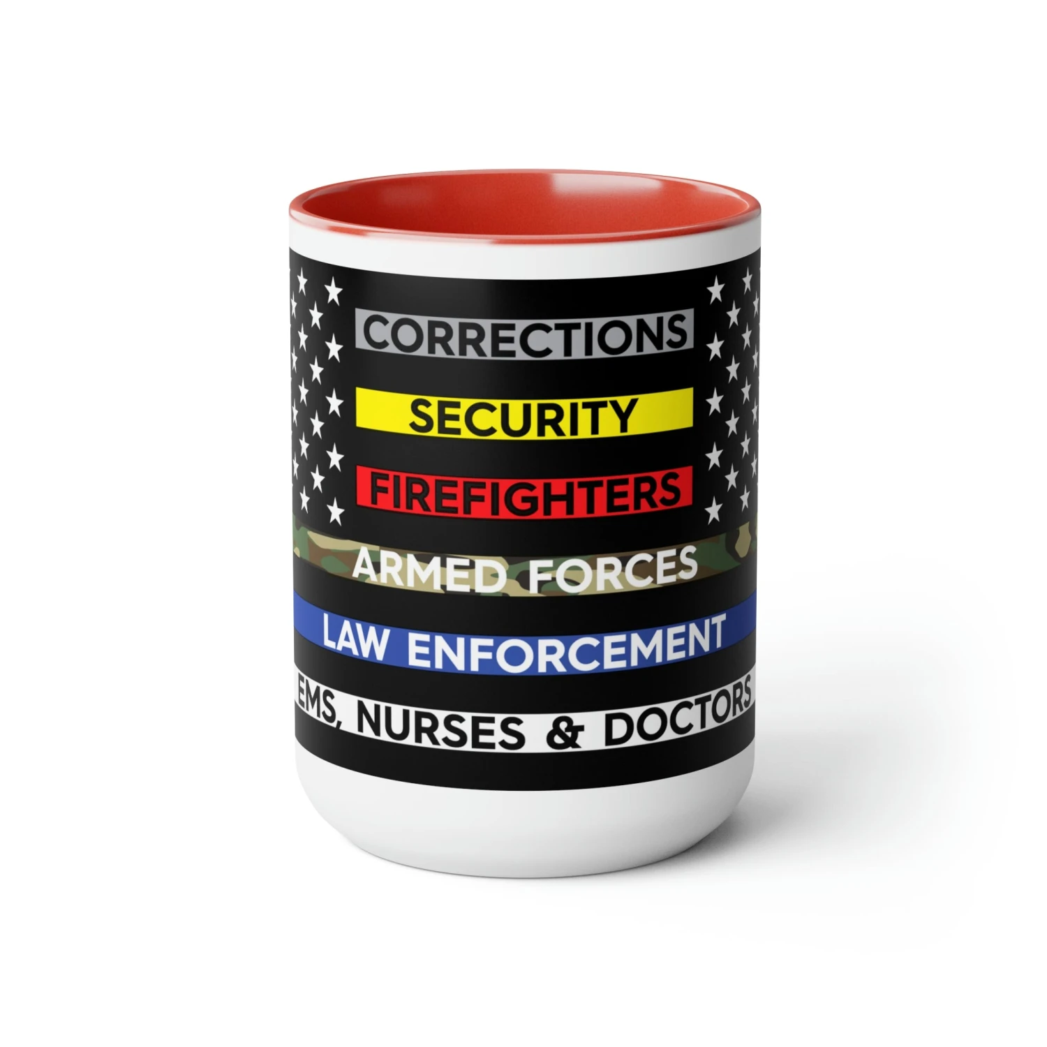 Thin Line USA Flag™ Coffee Mugs, 15oz - Image 16