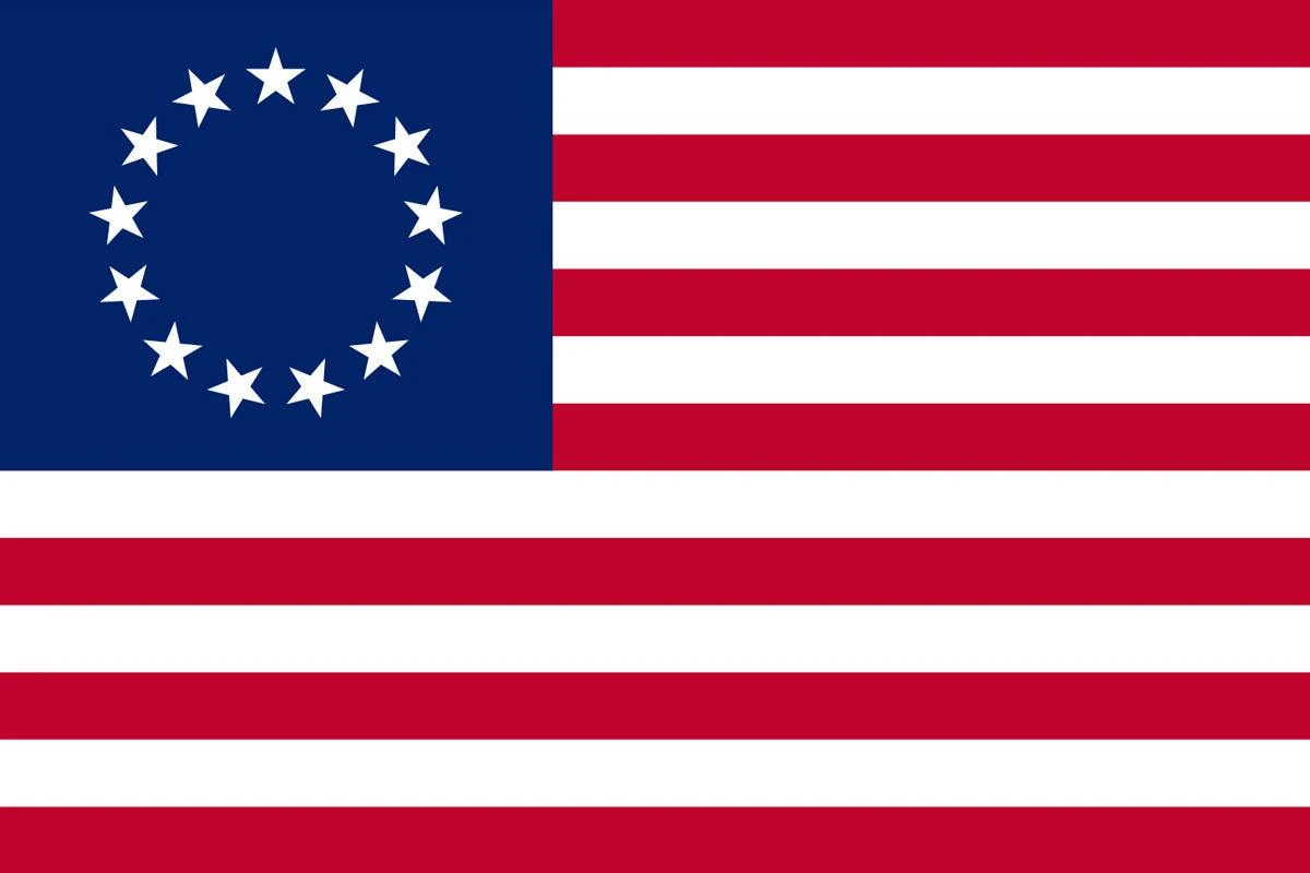 Betsy Ross Flag (Embroidered Stars & Sewn Stripes) - Image 2