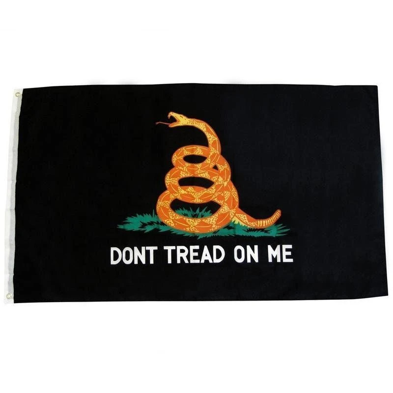 Black Gadsden Flag