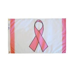 Deluxe Nylon Pink Ribbon Flag