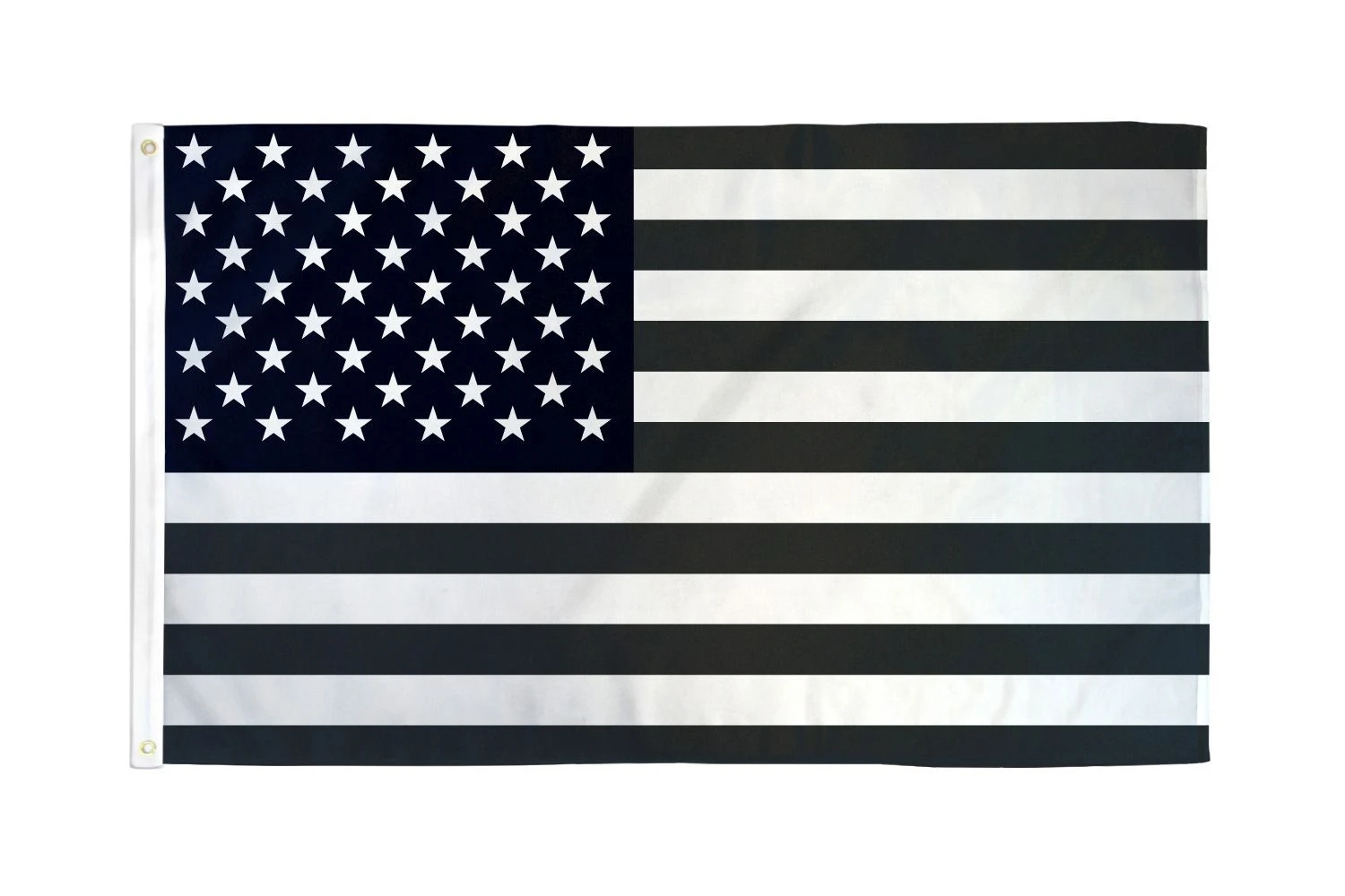 Black And White US Flag