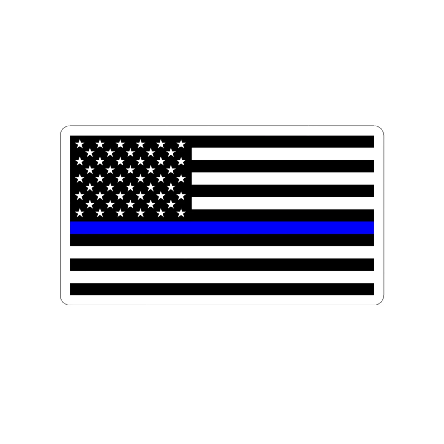Thin Blue Line Flag Decal (indoor And Outdoor Use) - Image 12