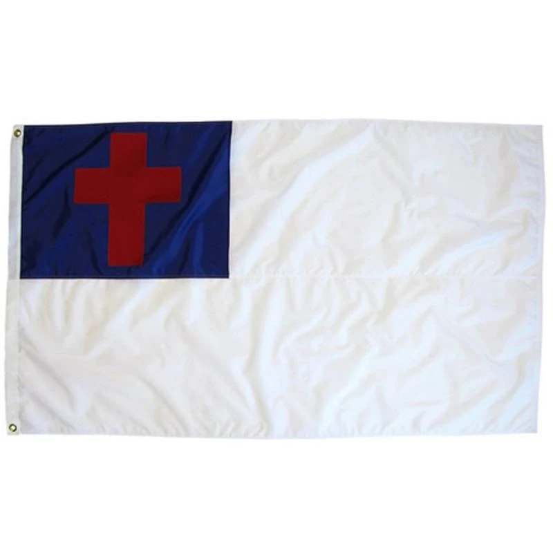 Nylon Christian Flag - 6 Ft X 10 Ft