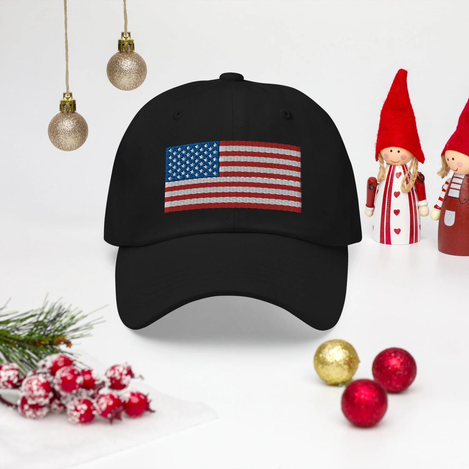 Dad Hat - USA Flag (Embroidered Flag) - Image 9