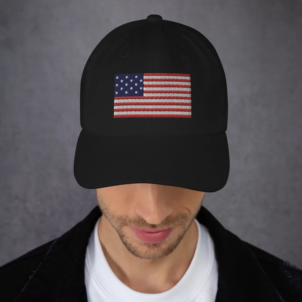 Dad Hat - Star Spangled Banner Flag (Embroidered Flag) - Image 9