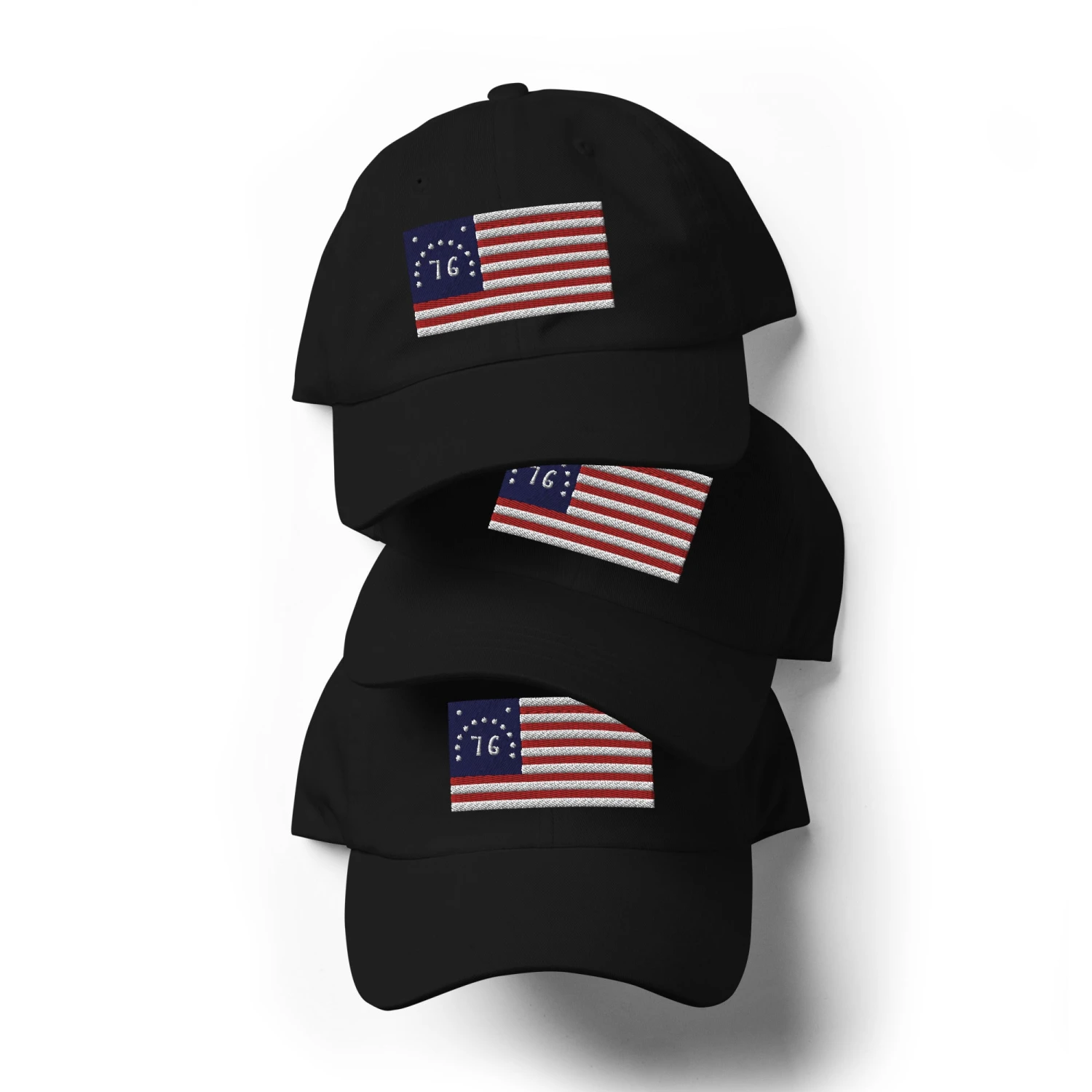 Dad Hat - Bennington Flag "1776" (Embroidered Flag) - Image 7