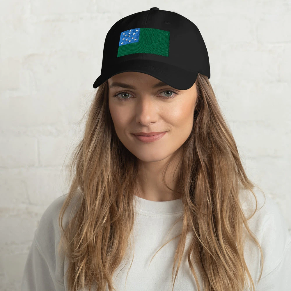 Dad Hat - Green Mountain Boys Flag (Embroidered Flag) - Image 2