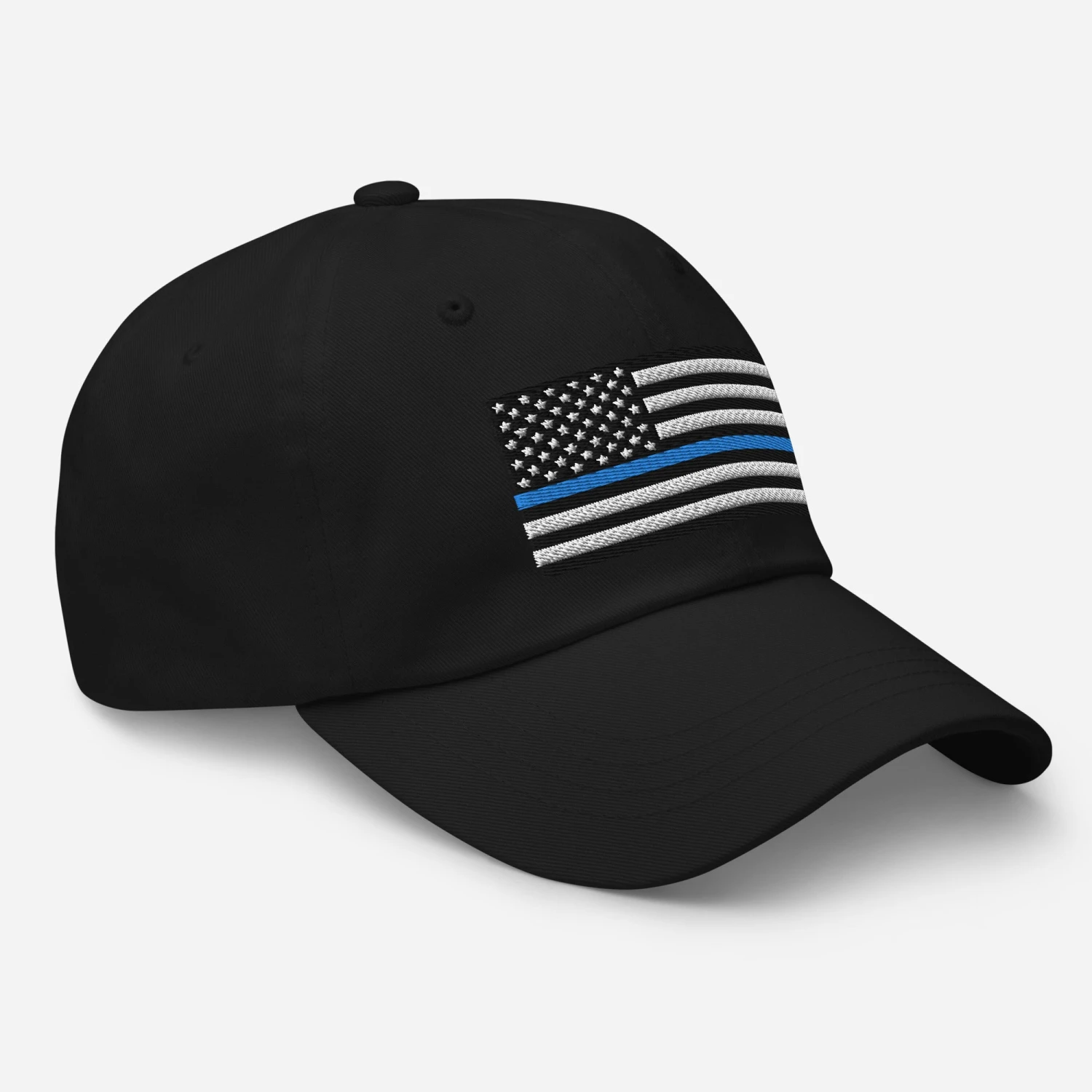 Dad Hat - Thin Blue Line Flag (Embroidered Flag) - Image 13
