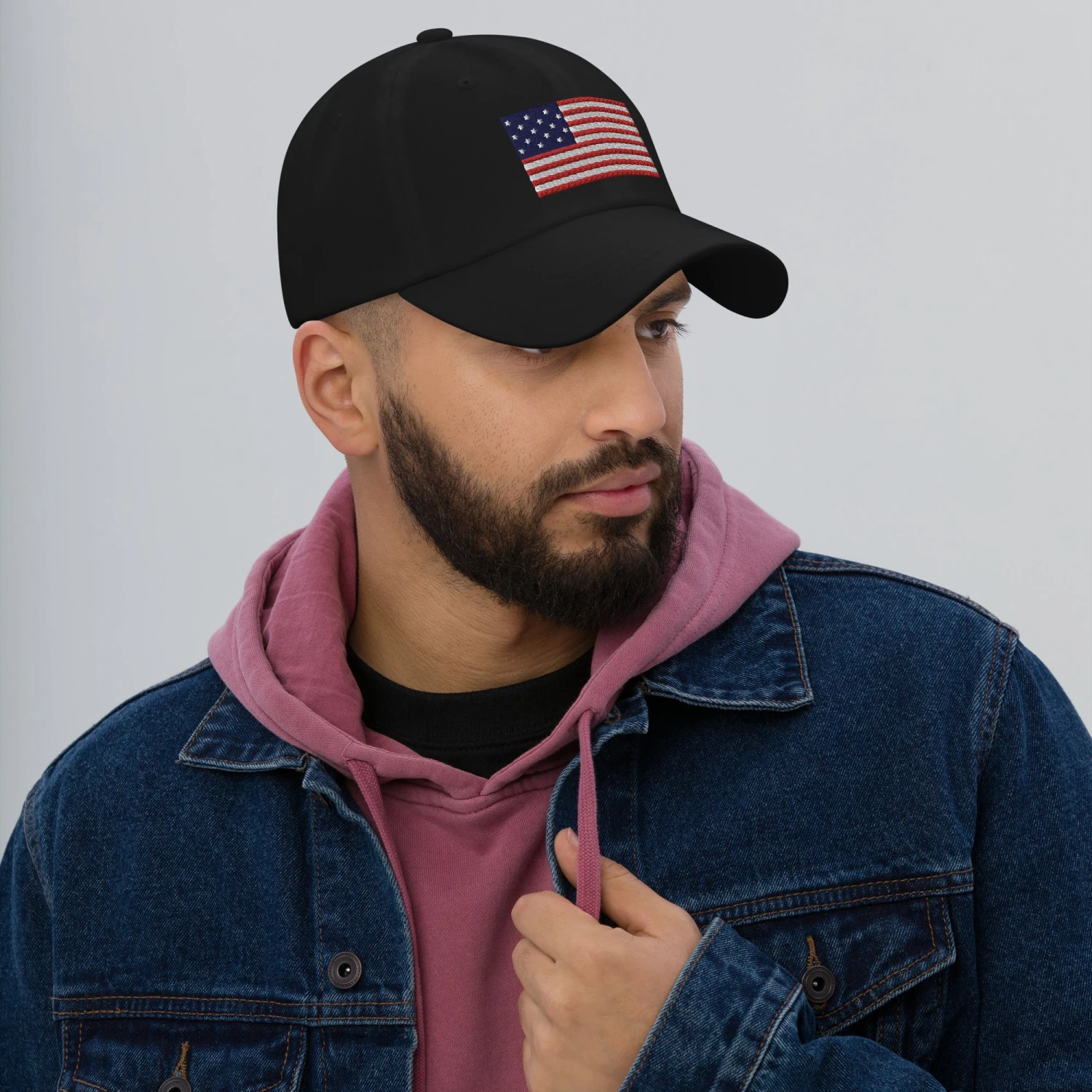 Dad Hat - Star Spangled Banner Flag (Embroidered Flag) - Image 11