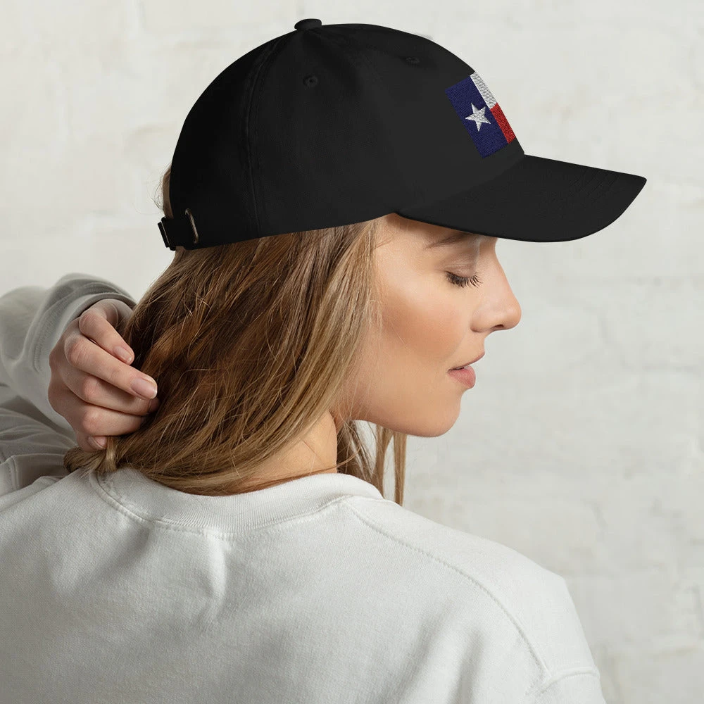 Dad Hat - Texas State Flag (Embroidered Flag) - Image 4