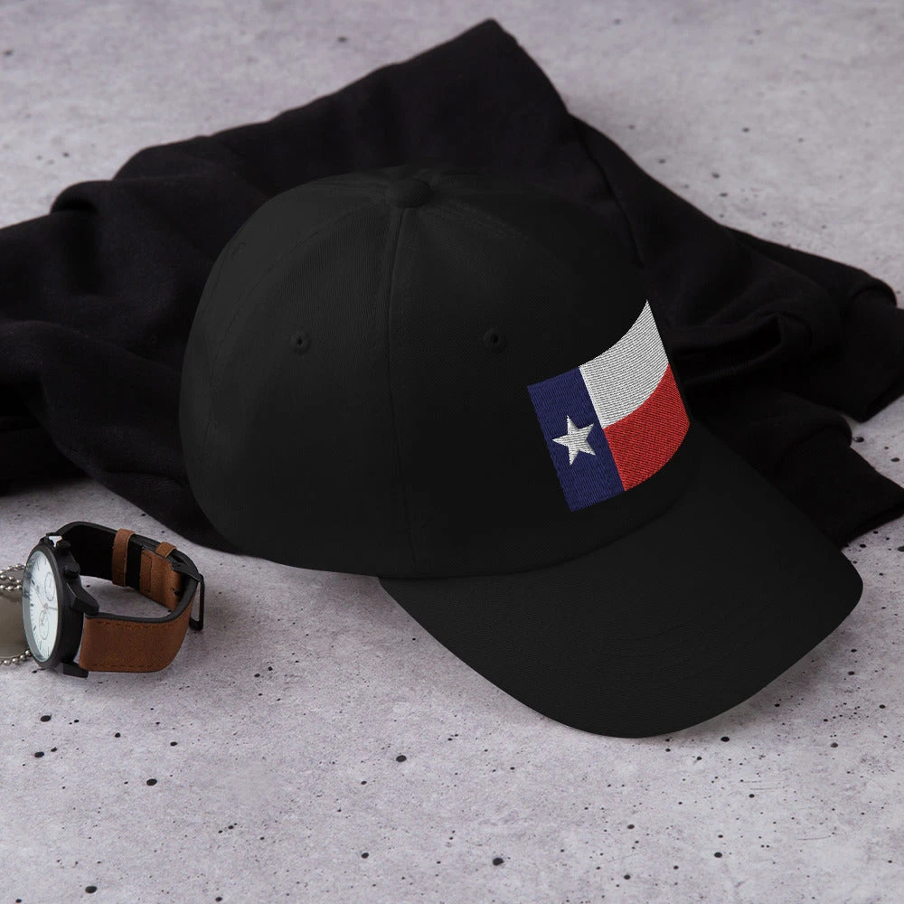 Dad Hat - Texas State Flag (Embroidered Flag) - Image 5