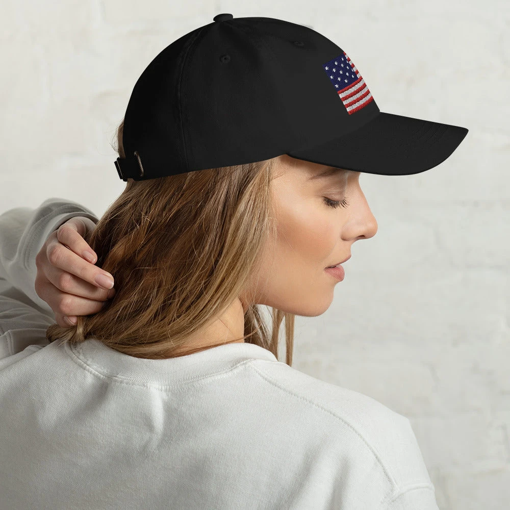 Dad Hat - Star Spangled Banner Flag (Embroidered Flag) - Image 4